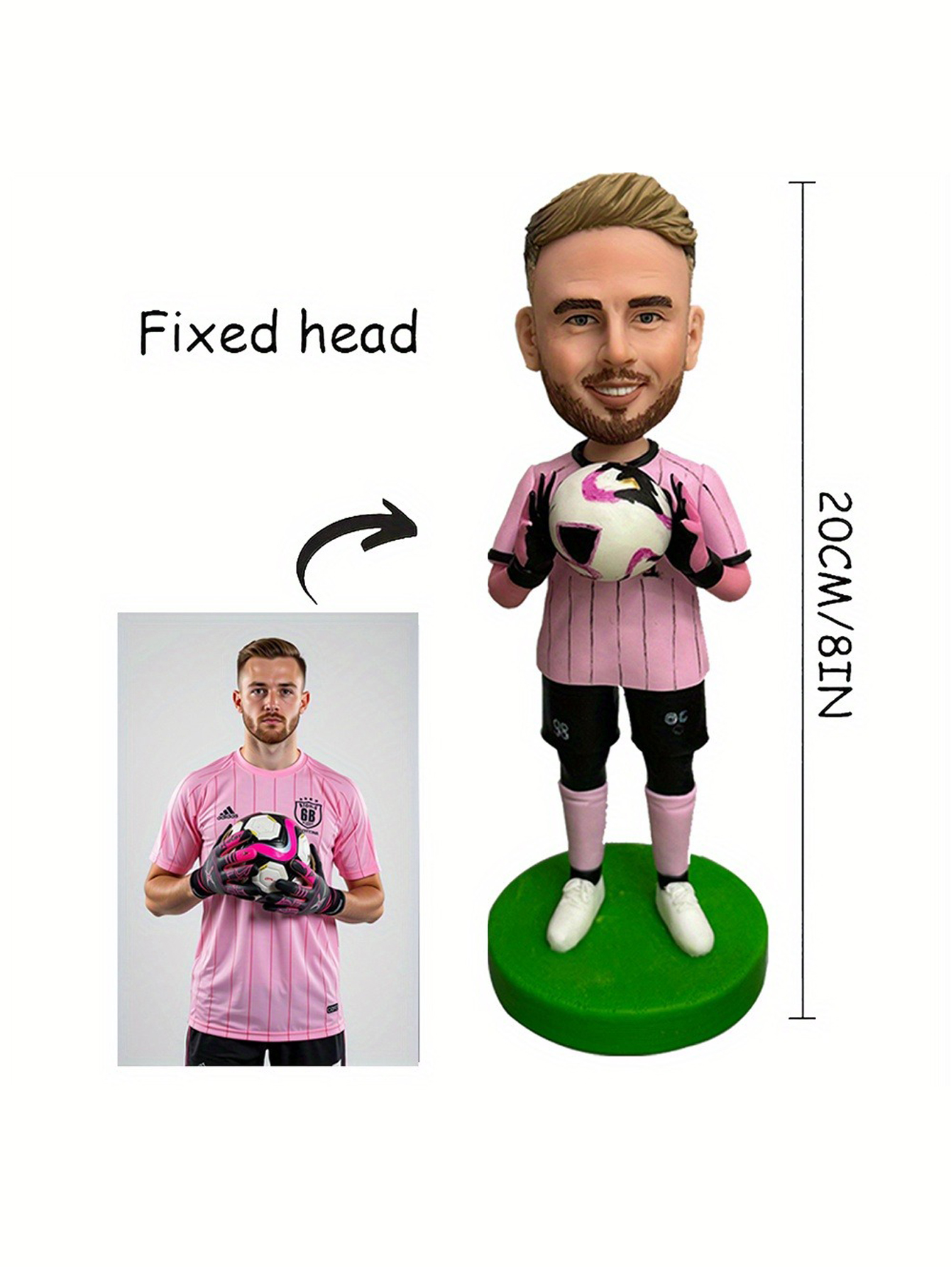 Customizable bobblehead dolls in adorable cartoon style Clay figurines